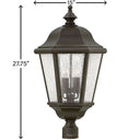 Hinkley Edgewater LED Outdoor Large Post Mount Lantern - HL1677 Alternative Image 6