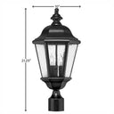 Hinkley Edgewater Outdoor Large Post Mount Lantern - HL1671 Alternative Image 1