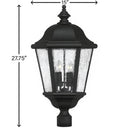 Hinkley Edgewater Outdoor Large Post Mount Lantern - HL1677 Alternative Image 1