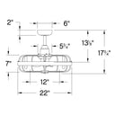 Hinkley Eli 22" LED Fandelier Alternate Image-16