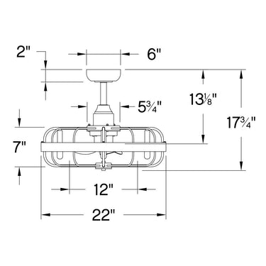 Hinkley Eli 22" LED Fandelier Alternate Image-16