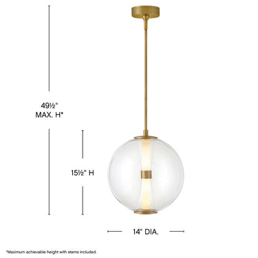 Hinkley Elin Medium Globe Pendant Alternative Image 7