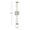 Hinkley Elin Medium LED Vanity Wall Sconce in Chrome Finish Alternative Image 1