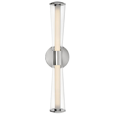 Hinkley Elin Medium LED Vanity Wall Sconce in Chrome Finish Alternative Image 4