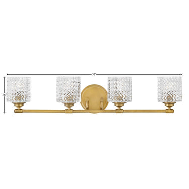 Hinkley Elle Large Four Light Vanity Wall Sconce Alternative Image 9