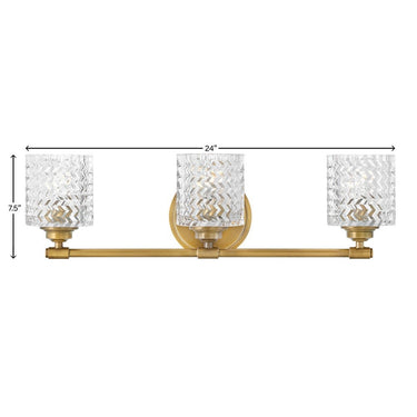 Hinkley Elle Medium Three Light Vanity Wall Sconce Alternative Image 10