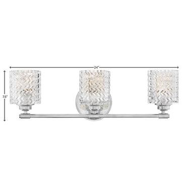 Hinkley Elle Medium Three Light Vanity Wall Sconce Alternative Image 4