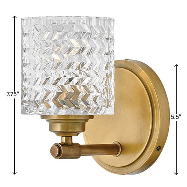 Hinkley Elle Small Single Light Vanity Wall Sconce Alternative Image 11