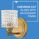 Hinkley Elle Small Single Light Vanity Wall Sconce Alternative Image 13