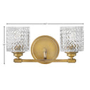 Hinkley Elle Small Two Light Vanity Wall Sconce Alternative Image 6