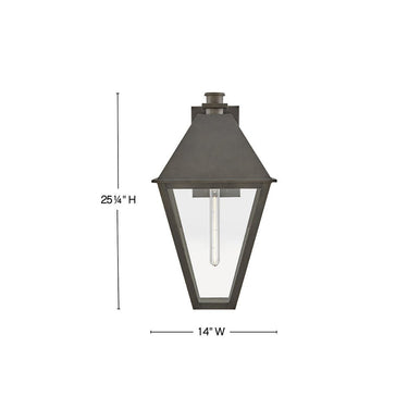 Hinkley Endsley Outdoor Large Wall Mount Lantern - Alternative Image 28865BLB Alternative Image 1