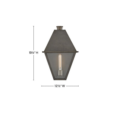 Hinkley Endsley Outdoor Medium Wall Mount Lantern - Alternative Image 28864BLB Alternative Image 1