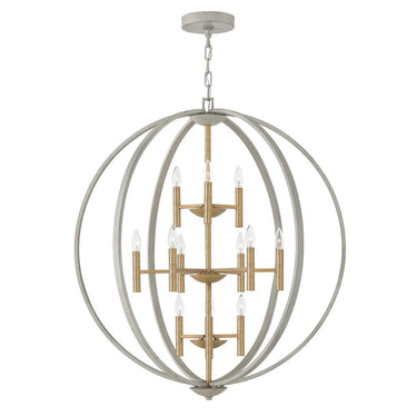 Hinkley Euclid Double XL Three Tier Orb Pendant 