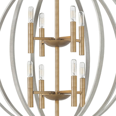 Hinkley Euclid Medium Two Tier Orb Pendant Alternative Image 3