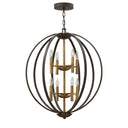 Hinkley Euclid Medium Two Tier Orb Pendant Alternative Image 5
