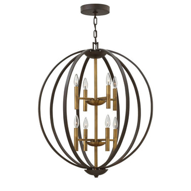 Hinkley Euclid Medium Two Tier Orb Pendant Alternative Image 5