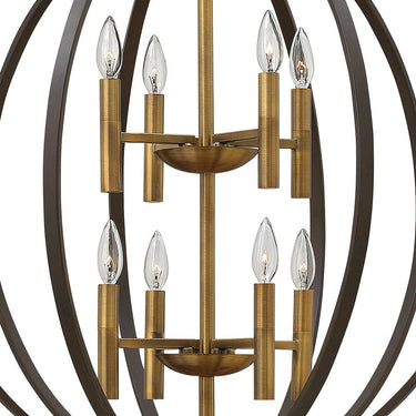 Hinkley Euclid Medium Two Tier Orb Pendant Alternative Image 7