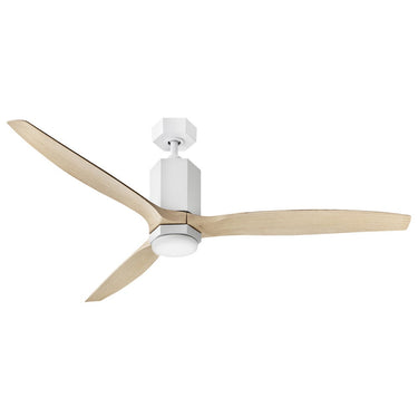 Hinkley Facet 60" LED Dual Mount Smart Fan in Matte White Finish Alternate Image-2