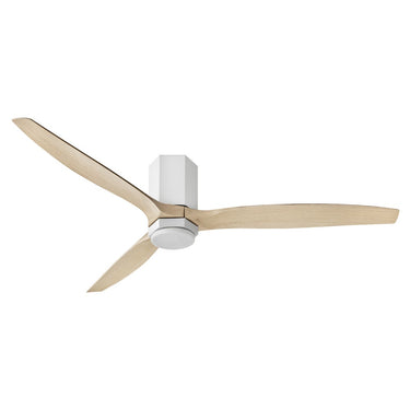 Hinkley Facet 60" LED Dual Mount Smart Fan in Matte White Finish Alternate Image-5