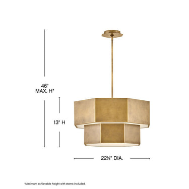 Hinkley Facet Medium Convertible Chandelier Alternative Image 8