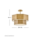 Hinkley Facet Medium Convertible Chandelier Alternative Image 9
