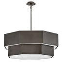 Hinkley Facet Medium Convertible Chandelier in Black Oxide Finish Alternative Image 3