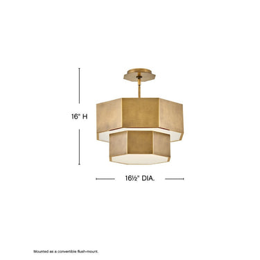 Hinkley Facet Medium Convertible Flush Mount Alternative Image 8