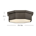Hinkley Facet Medium Flush Mount Alternative Image 1