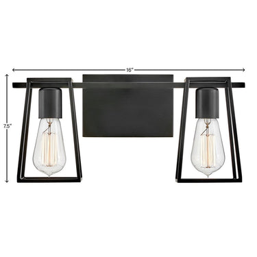 Hinkley Filmore Small Two Light Vanity Wall Sconce Alternative Image 1