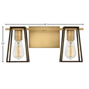 Hinkley Filmore Small Two Light Vanity Wall Sconce Alternative Image 17