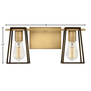 Hinkley Filmore Small Two Light Vanity Wall Sconce Alternative Image 17