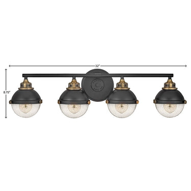 Hinkley Fletcher Large Four Light Vanity Wall Sconce Alternative Image 1