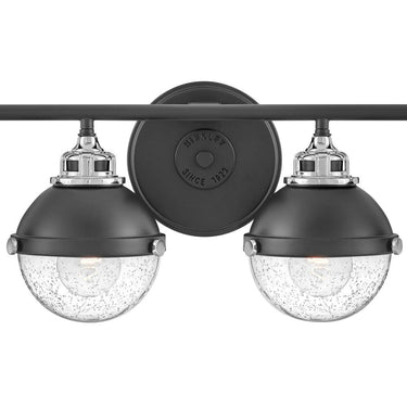 Hinkley Fletcher Large Four Light Vanity Wall Sconce in Black Finish Alternative Image 4
