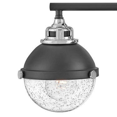 Hinkley Fletcher Large Four Light Vanity Wall Sconce in Black Finish Alternative Image 5
