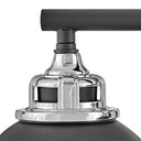 Hinkley Fletcher Large Four Light Vanity Wall Sconce in Black Finish Alternative Image 6