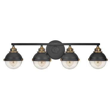 Hinkley Fletcher Large Four Light Vanity Wall Sconce 