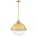 Hinkley Fletcher Small Orb Chandelier in Satin Brass Finish 