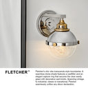 Hinkley Fletcher Small Single Light Vanity Wall Sconce Alternative Image 11