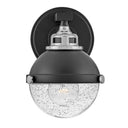 Hinkley Fletcher Small Single Light Vanity Wall Sconce in Black Finish Alternative Image 2