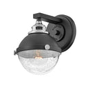 Hinkley Fletcher Small Single Light Vanity Wall Sconce in Black Finish Alternative Image 3