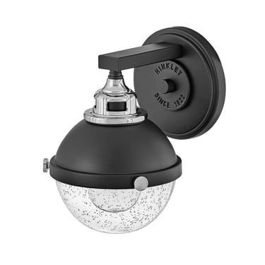 Hinkley Fletcher Small Single Light Vanity Wall Sconce in Black Finish Alternative Image 4
