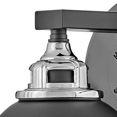 Hinkley Fletcher Small Single Light Vanity Wall Sconce in Black Finish Alternative Image 5