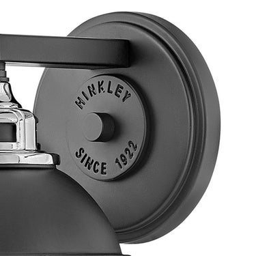 Hinkley Fletcher Small Single Light Vanity Wall Sconce in Black Finish Alternative Image 6