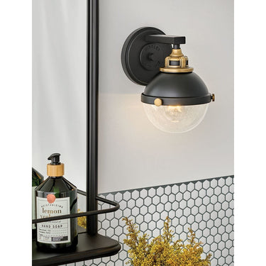 Hinkley Fletcher Small Single Light Vanity Wall Sconce in Black Finish Alternative Image 7