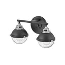 Hinkley Fletcher Small Two Light Vanity Wall Sconce in Black Finish Alternative Image 3