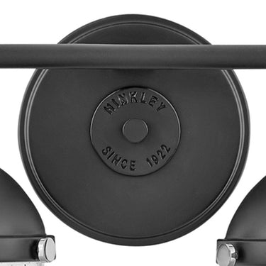 Hinkley Fletcher Small Two Light Vanity Wall Sconce in Black Finish Alternative Image 4