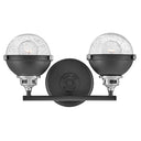 Hinkley Fletcher Small Two Light Vanity Wall Sconce in Black Finish Alternative Image 6