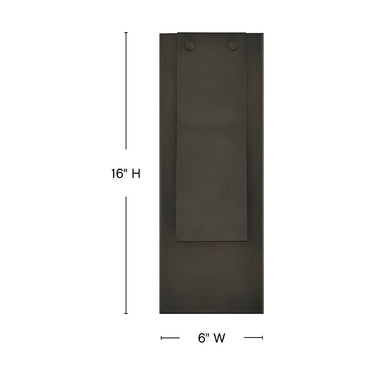Hinkley Fold Outdoor Medium Wall Mount Lantern Alternative Image 1