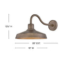 Hinkley Forge Alternative Image 12.5" High Outdoor Large Wall Mount Barn Light Alternative Image 13