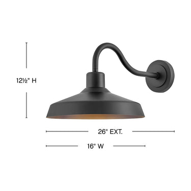 Hinkley Forge Alternative Image 12.5" High Outdoor Large Wall Mount Barn Light Alternative Image 6